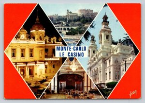 Principality of Monaco, Casino Monte Carlo 4x6 Vintage Postcard 0463