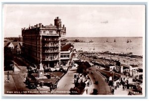 1951 Pier Hill Palace Hotel Southend On Sea Essex England RPPC Photo Postcard 