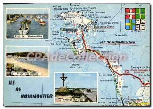 Postcard Modern Noirmoutier port Ladies Beach Herbaudiere Passage du Gois