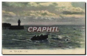 Postcard Old Effect Sea Lighthouse