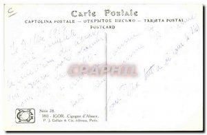 Old Postcard Folklore Alsace Igor Stork d & # 39Alsace