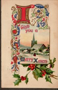 U.S. 1909 Christmas Postcard!