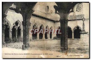 Old Postcard Interior of the Cloister of Romieu Beginning of XIV century