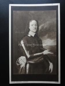 Portrait OLIVER CROMWELL after Walker - Old RP Postcard by Walter Scott