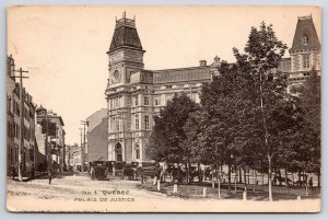 Palais De Justice Quebec Canada City Courthouse Landmark Building Postcard