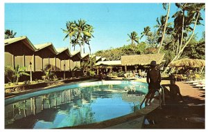 Poolside & Lanai at the Kauai Surf Hotel Hawaii Postcard