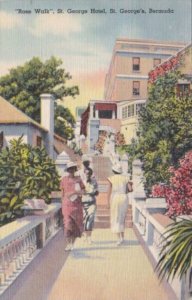 Bermuda St George's Rose Walk At The St George Hotel 1938