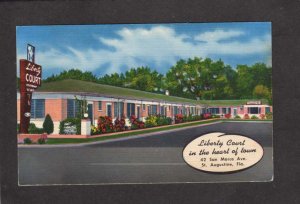 FL Liberty Court Motel San Marco Ave St Augustine Florida W Crassold Owner