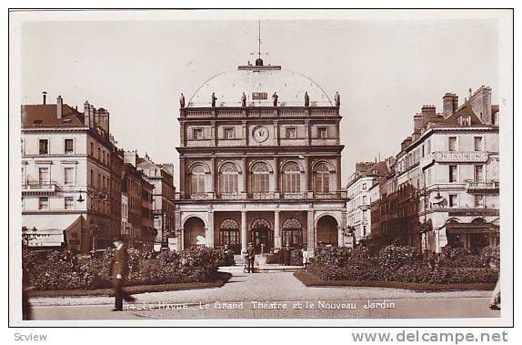 RP, Le Grand Theatre Et Le Nouveau Jardin, Le Havre (Seine Maritime), France,...