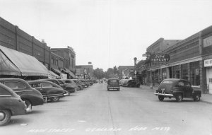 J74/ Ogallala Nebraska RPPC Postcard c30-50s Street Scene Stores 398