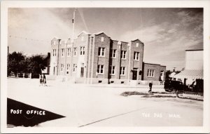 Post Office The Pas Manitoba MB Unused Real Photo Postcard H32