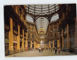 Postcard Umberto I Gallery, Naples, Italy