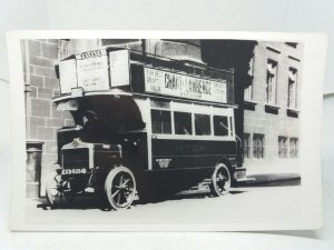 Vintage Bus Photo East Surrey Traction Co c1930 Reg XB 8264 Horsham Drapers Ad