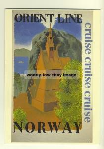 ad2182 - Orient Line Cruises to Norway - modern poster advert postcard