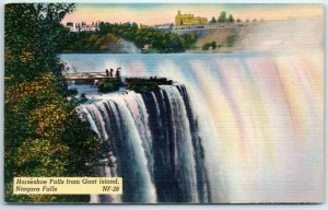 M-23153 Horseshoe Falls Ontario Canada from Goat Island Niagara Falls N Y