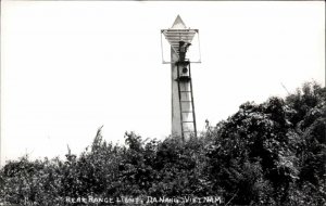 Da Nang Danang Vietnam Rear Range Light Lighthouse Real Photo Postcard