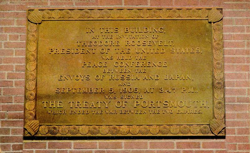 NH - Portsmouth Navy Yard. Peace Envoys of Japan and Russia, Plaque