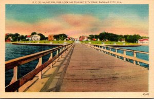 Florida Panama City Municipal Pier Looking Toward City Park