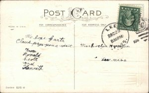 Christmas Tree Jack in the Box Doll Embossed Stecher c1900s-10s Postcard