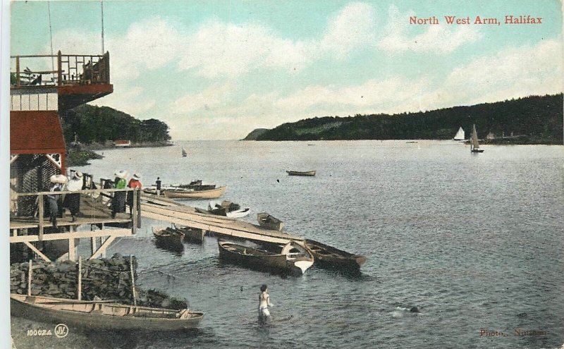 Postcard C-1910 Novia Scotia Halifax Canada North West Arm CD24-2524