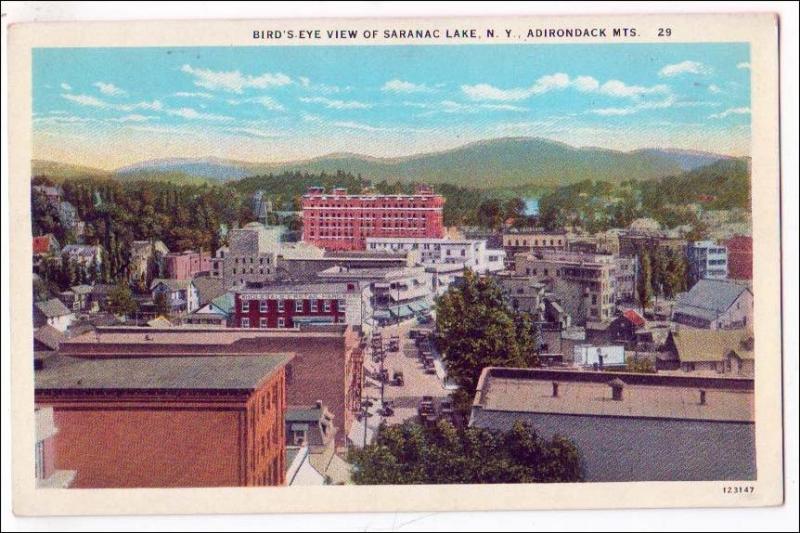 NY - Saranac Lake. Bird's Eye View