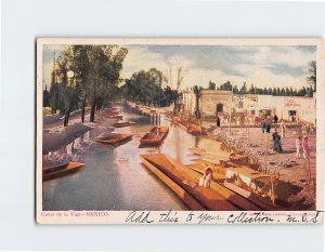 Postcard Canal de la Viga, Ecatepec de Morelos, Mexico