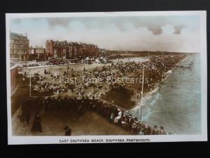 Hampshire PORTSMOUTH SOUTHSEA East Southsea Beach c1910 RP by Woolstone Bros