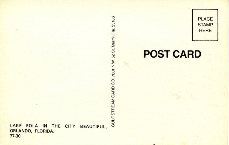 FL - Orlando. Lake Eola