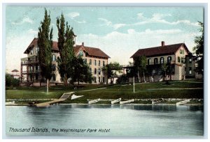 c1905's The Westminster Park Hotel Exterior Thousand Islands New York Postcard