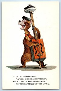 The Country Bear Jamboree Little OL Tennessee Bear Walt Disney World Postcard