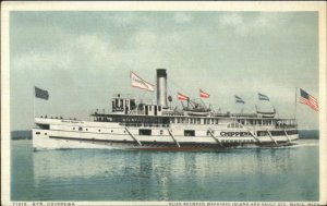 Great Lakes Steamer Ship Chippewa c1910 Detroit Publishing Postcard