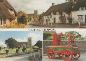 Dorset Postcard - Views of Okeford Fitzpaine  RR13994