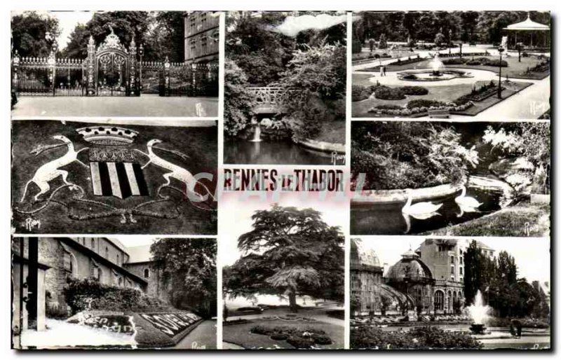 Modern Postcards Rennes Le Jardin du Tabor