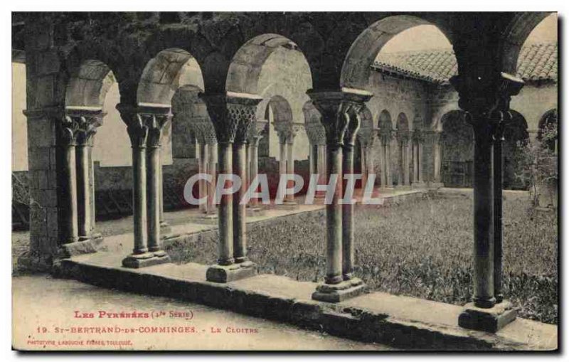 Postcard Old St Bertrand de Comminges Le Cloitre