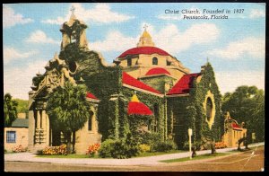 Vintage Postcard 1954 Christ Church, Pensacola, North Florida (FLA)