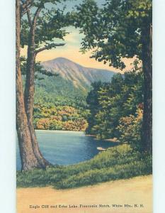 Linen EAGLE CLIFF AT ECHO LAKE Franconia Notch New Hampshire NH F3965