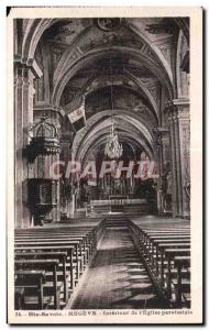 Old Postcard The Interior Megeve Haute way of the Parish Church