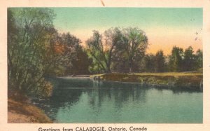 Vintage Postcard 1951 View of Lake Greetings From Calabogie Ontario Canada CAN