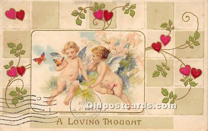 Valentines Day Post Cards Old Vintage Antique Postcards Unused