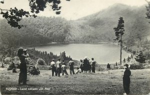 Postcard Romania Tusnad Volcanic lake St Ann general view