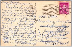 Vtg Cape Cod Massachusetts MA Typical Cottage 1950s Linen View Postcard