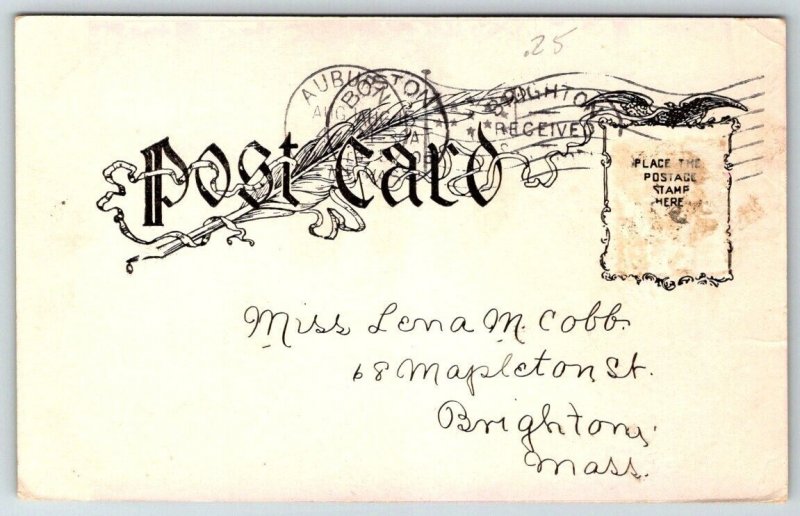 Lake Auburn  Maine    Postcard  1905