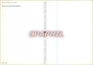 Modern Postcard Paris Louvre Museum Winged Victory