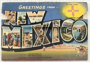 New Mexico The Entrado of Francisco Vasquez de Coronado Postcard Souvenir Folder