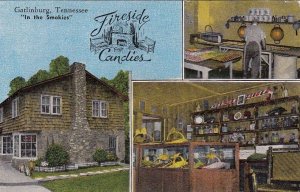 Postcard Fireside Candies Gatlinburg TN