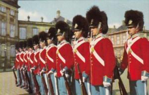 Denmark Copenhagen The Royal Guard At Amalienborg Palace 1956