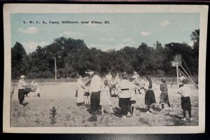 Vintage Postcard 1915-1930 YWCA Camp Millhurst,  Plano, Illinois (IL)