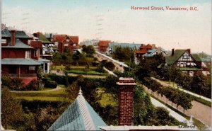 Harwood Street Vancouver BC British Columbia c1913 Valentine Sons Postcard H39