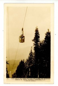 NH - Franconia Notch. Cannon Mt Aerial Tramway,  Ascending     RPPC