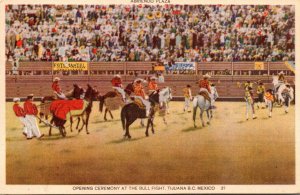 Corrida Bull Fight Opening Ceremony At The Bull Fight Tijuana Mexico 1949